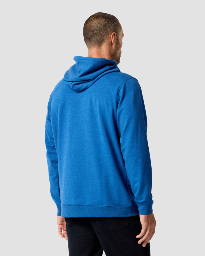 Pullover Hoodie (Classic Pocket) - Non-Branded-Cool Blue-Regular-Back--Zac---L