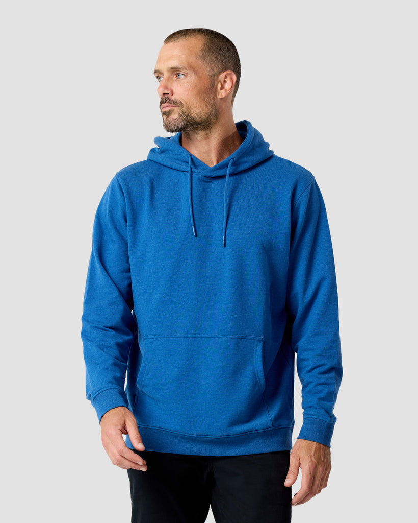 Pullover Hoodie (Classic Pocket) - Non-Branded-Cool Blue-Regular-Front--Zac---L