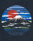 Quiet Horizon Tee-Navy-Regular-Swatch--Model---L