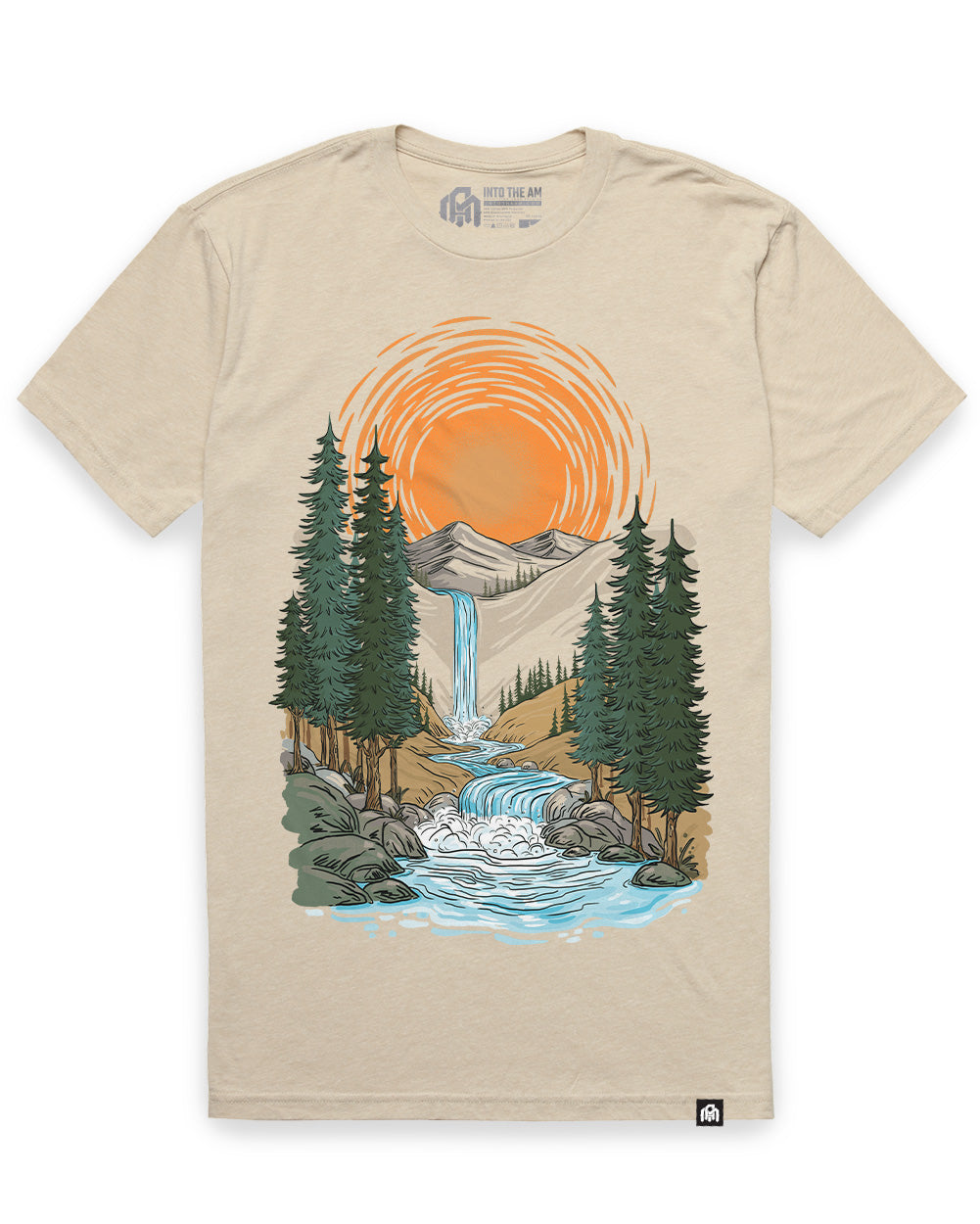 Radiant Valley Tee-Cream-Regular-Mock--Model---L