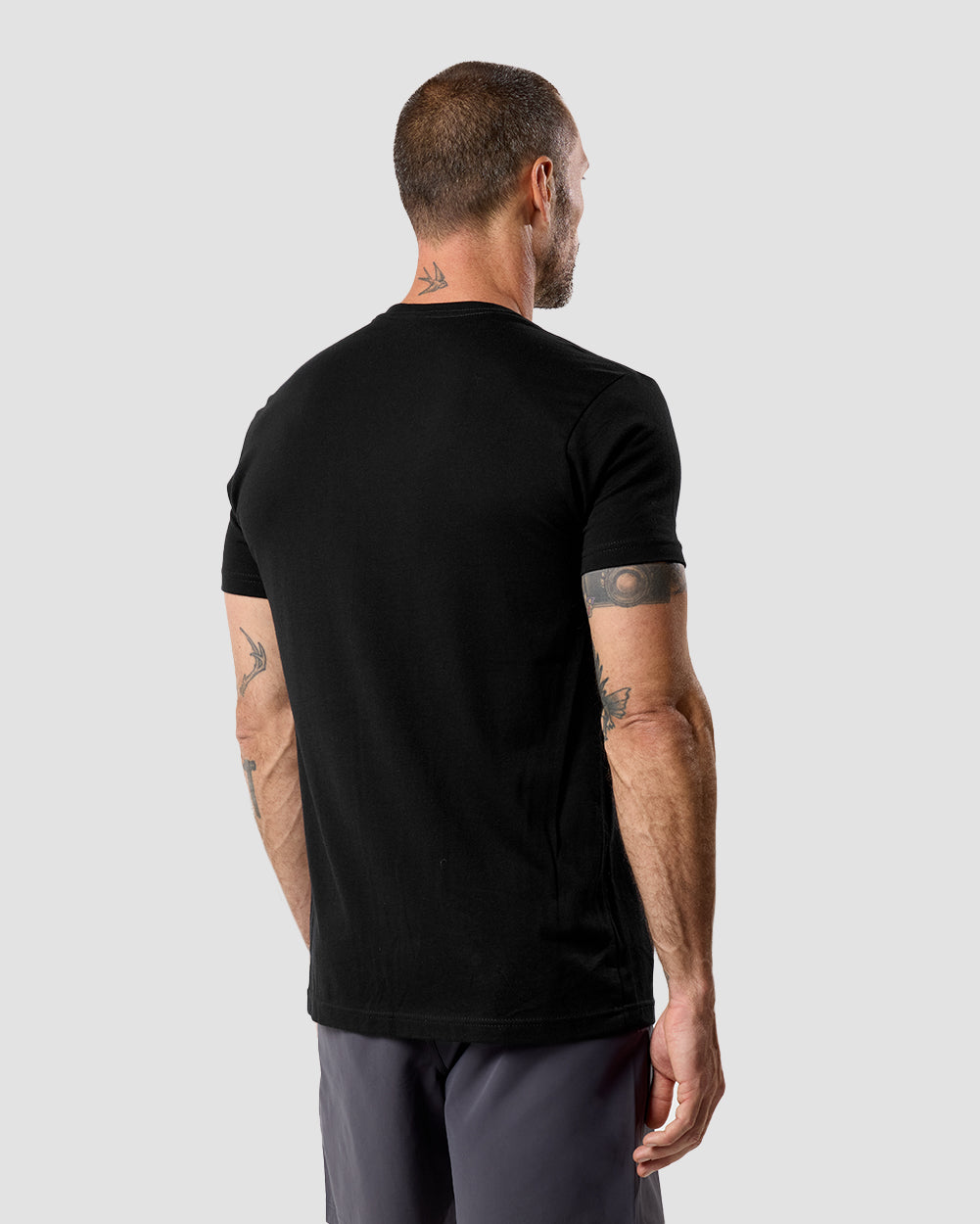 Rainbow Rift Tee-Black-Regular-Back--Model---L