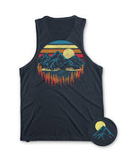Retro Peaks Tank-Navy-Regular-Mock--Model---L