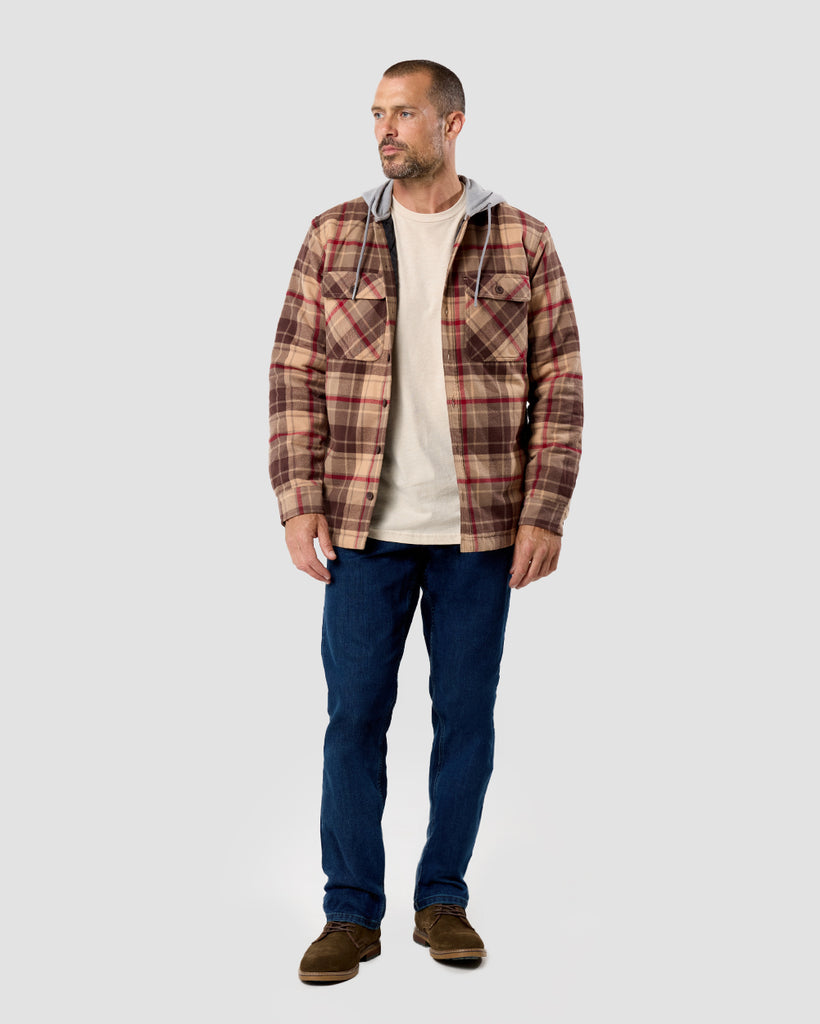 Ridgeview Flannel Jacket - Non-Branded-Beige Multi Plaid-Regular-Full--Zac---L