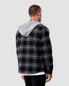 Ridgeview Flannel Jacket-Black Multi Plaid-Regular-Back--Model---L
