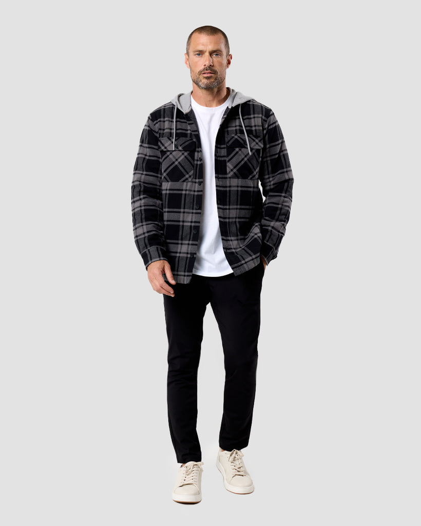 Ridgeview Flannel Jacket - Non-Branded-Black Multi Plaid-Regular-Full--Zac---L