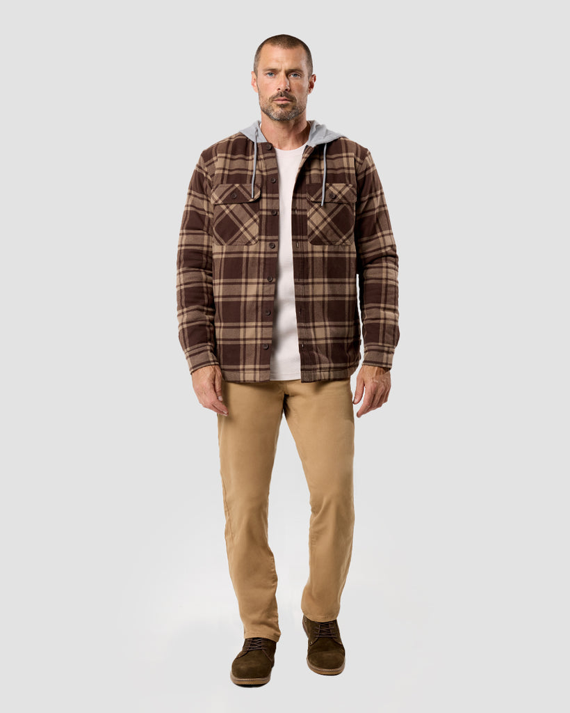 Ridgeview Flannel Jacket - Non-Branded-Brown Multi Plaid-Regular-Full--Zac---L