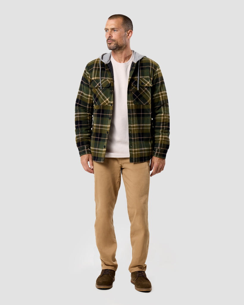 Ridgeview Flannel Jacket - Non-Branded-Olive Multi Plaid-Regular-Full--Zac---L