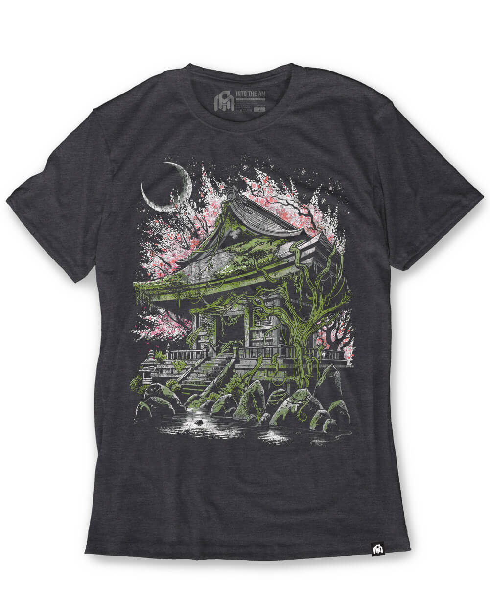 Rooted Relic Tee-Charcoal-Regular-Mock--Model---L