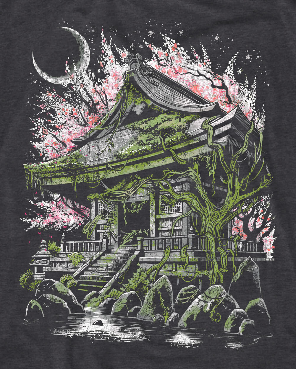 Rooted Relic Tee-Charcoal-Regular-Swatch--Model---L