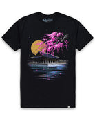 Royal Reflection Tee-Black-Regular-Mock--Model---L