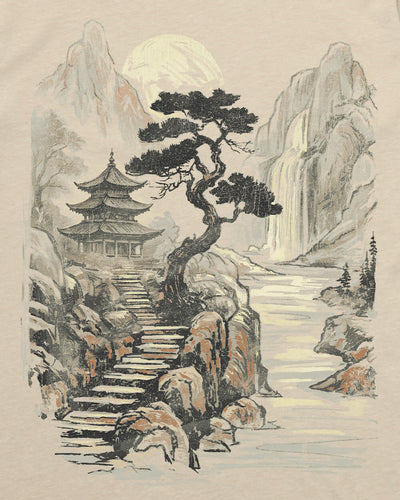 Sacred Summit Tee-Cream-Regular-Swatch--Model---L