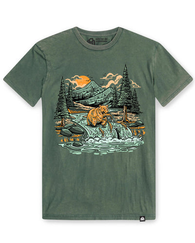 Salmon Bounty Vintage Tee-Vintage Royal Pine-Regular-Mock--Zach---L