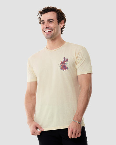 Sea Petals Vintage Tee-Vintage Natural-Regular-Front--Model---L