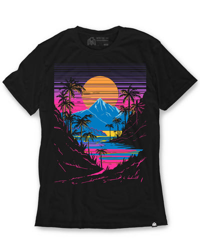 Sherbet Shores Tee-Black-Regular-Mock--Zach---L