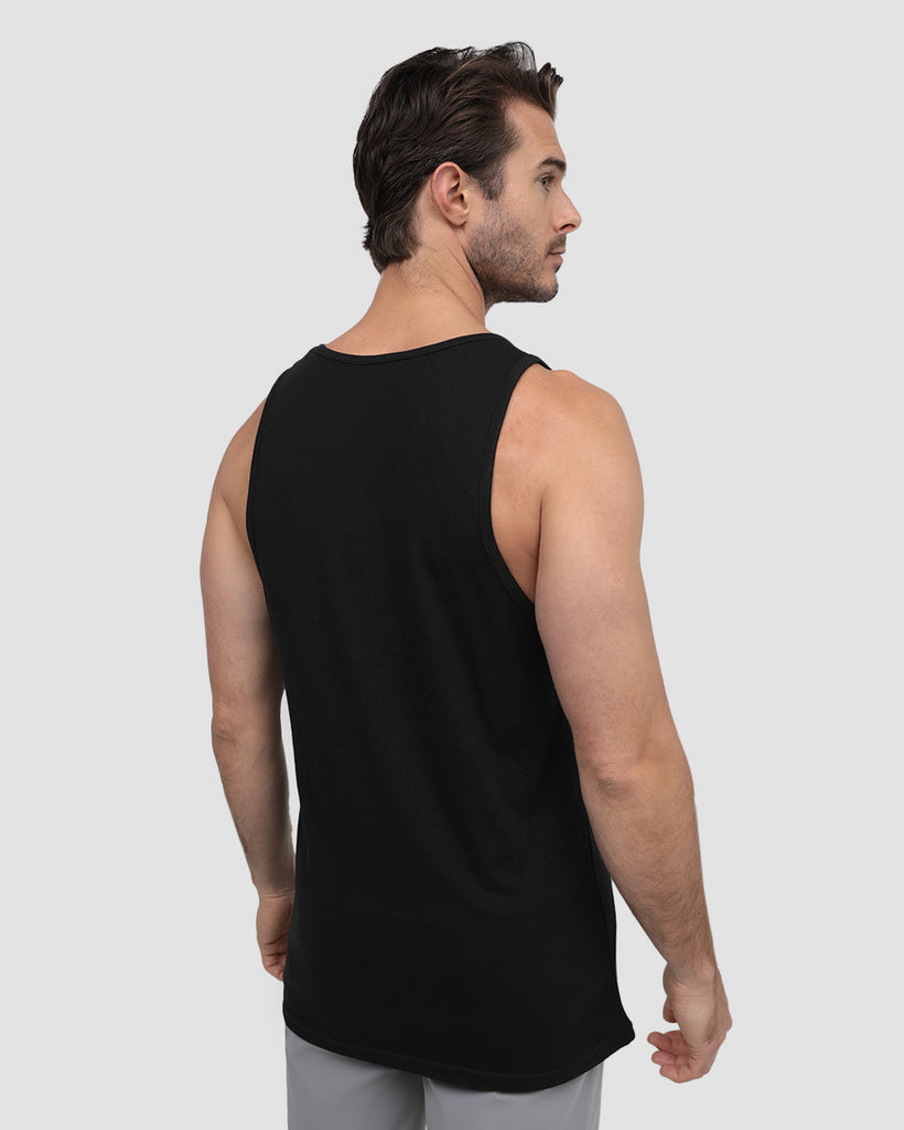 Sherbert Shores Tank-Black-Regular-Back--Model---M