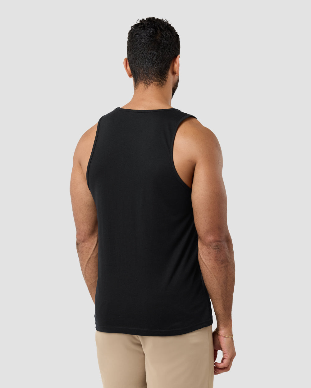 Sherbet Shores Tank-Black-Regular-Back--Model---L