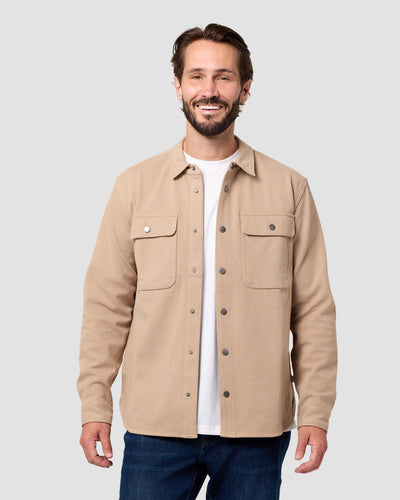 Sierra Shirt Jacket-Beige-Regular-Front2--Model---L