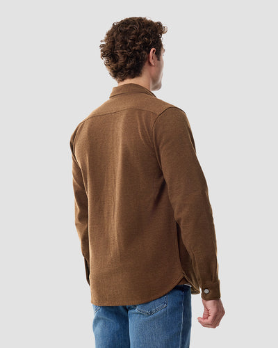 Sierra Shirt Jacket-Brown-Regular-Back--Model---M