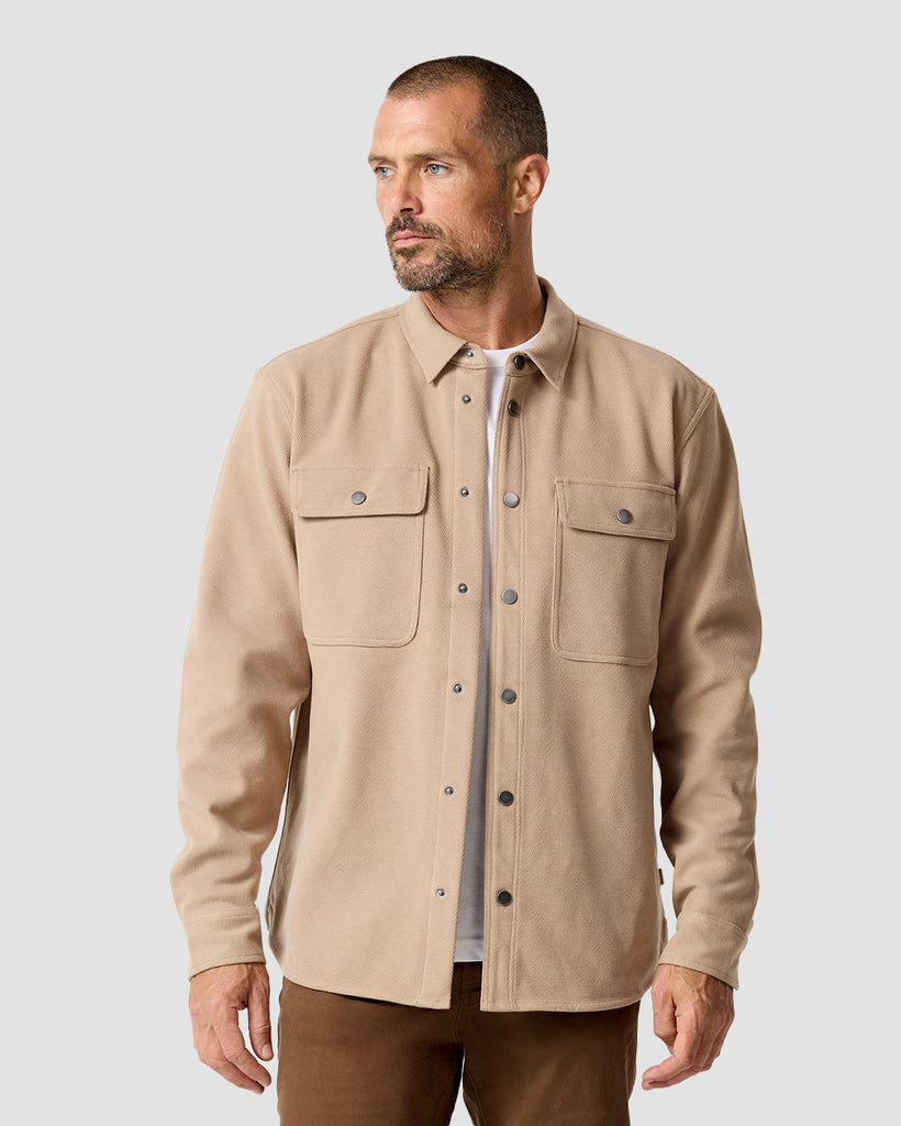 Sierra Shirt Jacket-Beige-Regular-Front--Zac---L