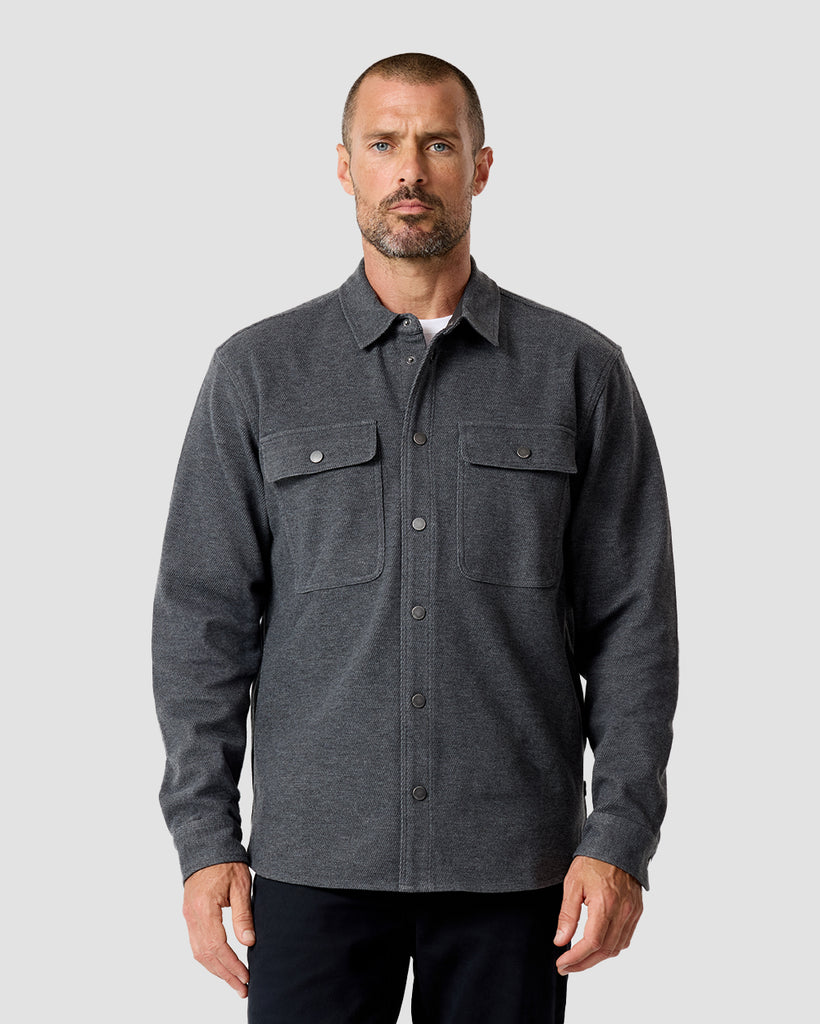 Sierra Shirt Jacket-Charcoal-Regular-Front--Zac---L