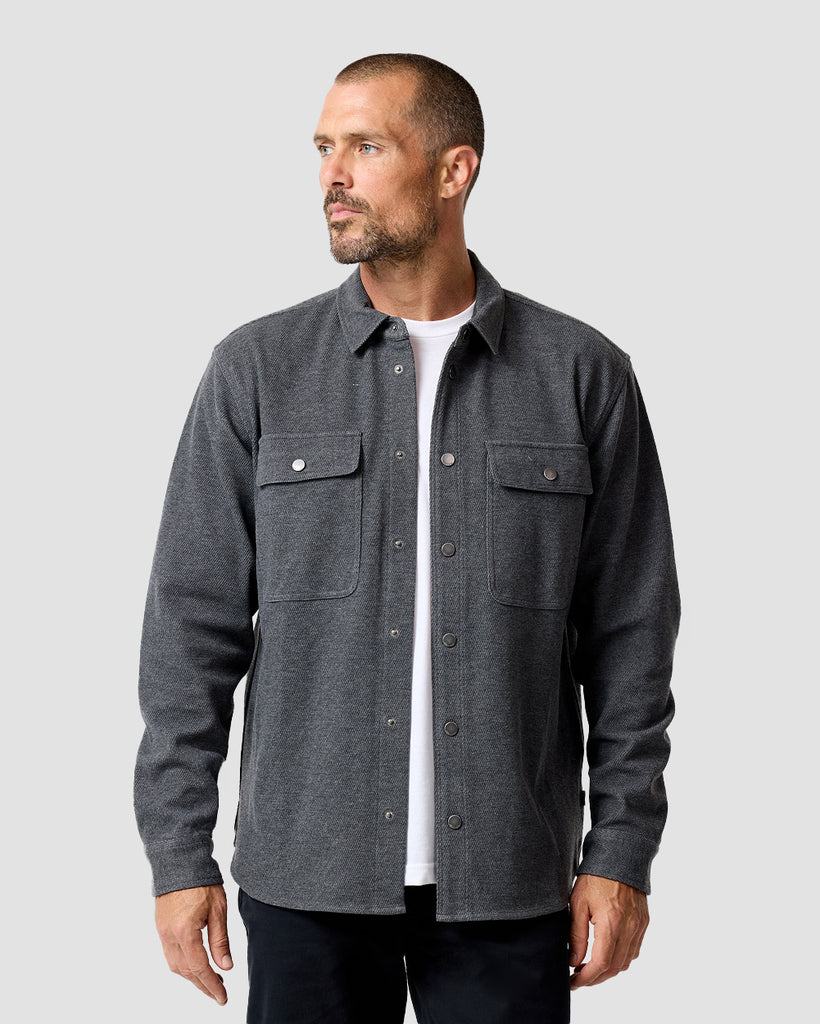 Sierra Shirt Jacket-Charcoal-Regular-Front2--Zac---L