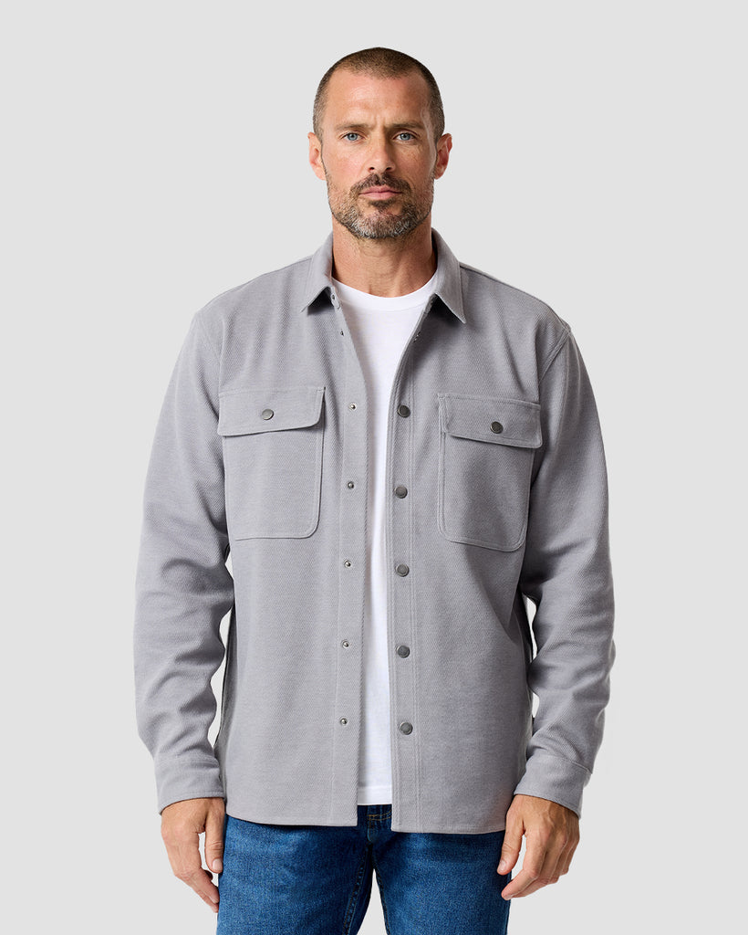 Sierra Shirt Jacket-Grey-Regular-Front--Zac---L