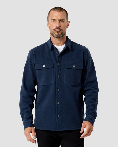 Sierra Shirt Jacket-Navy-Regular-Front--Model---L