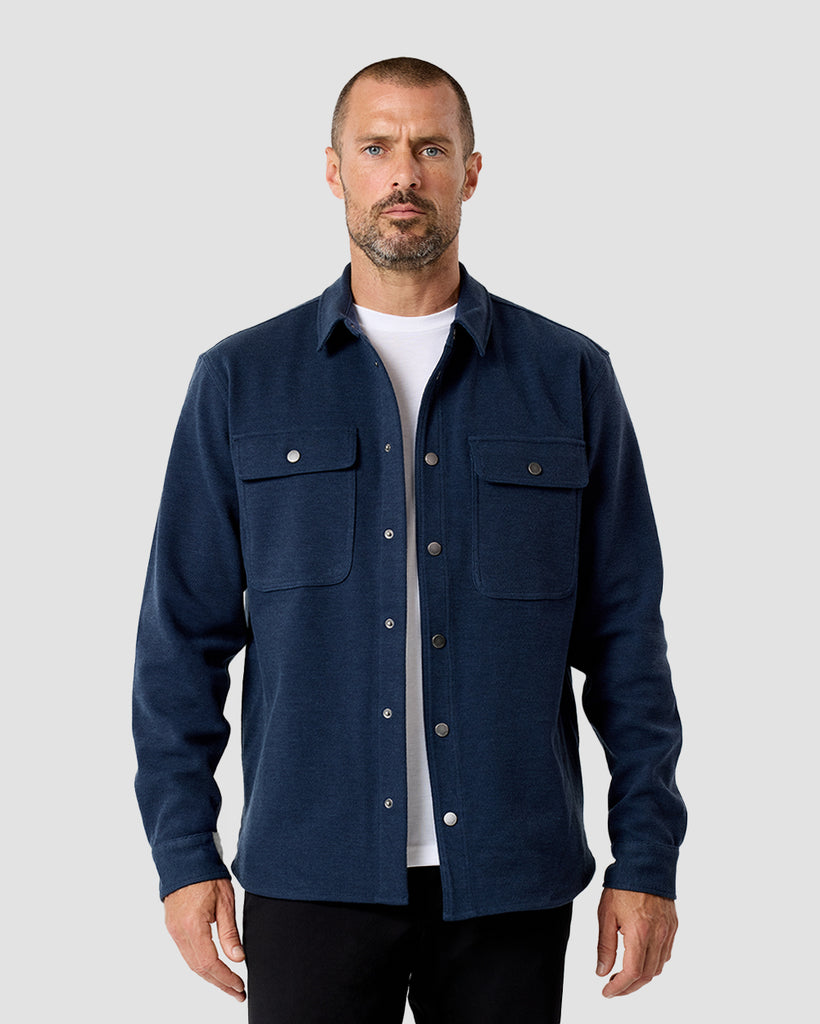 Sierra Shirt Jacket-Navy-Regular-Front--Zac---L