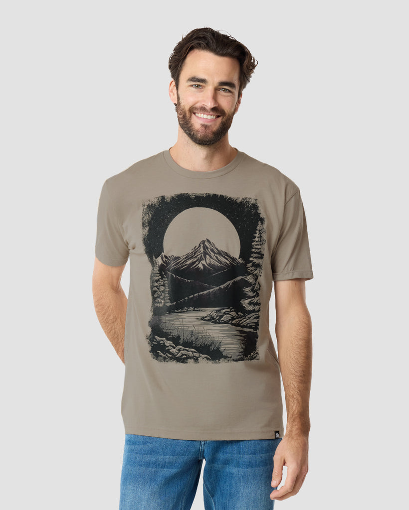 Silent Summit Tee-Heather Tan-Regular-Front--Clayton---M