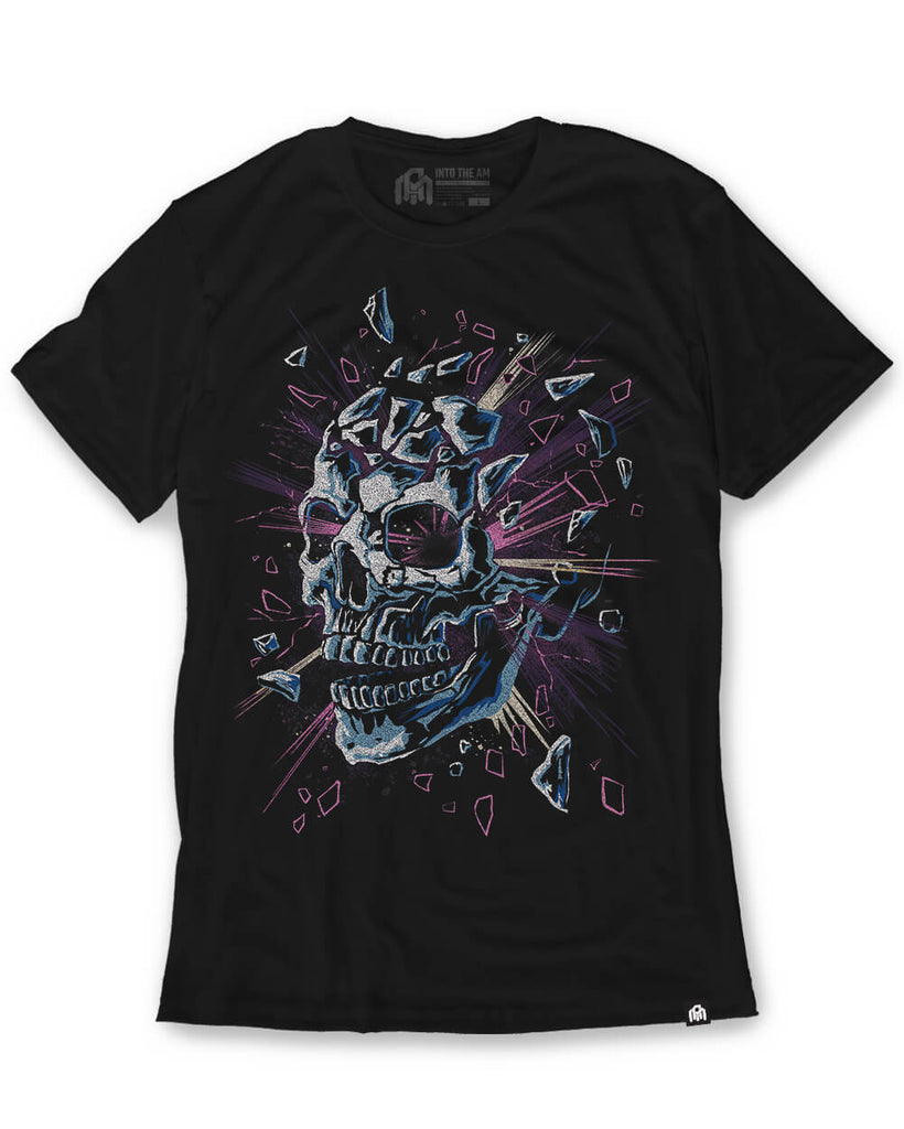 Skull Blast Tee-Black-Regular-Mock--Model---M