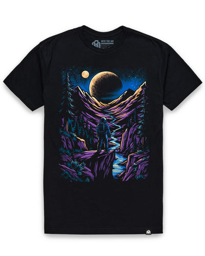 Solar Canyon Tee-Black-Regular-Mock--Model---L