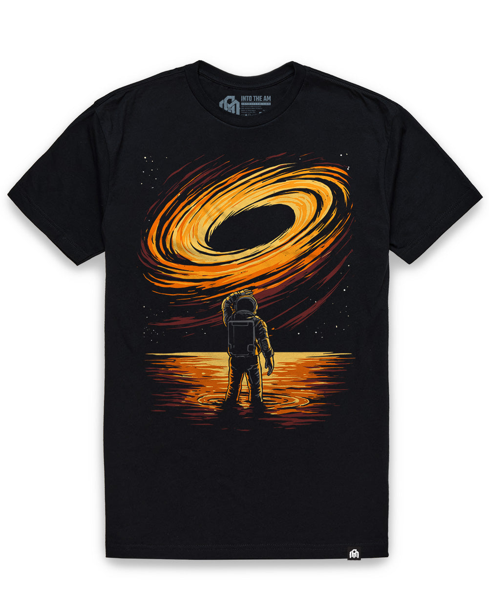 Solar Rift Tee-Black-Regular-Mock--Model---L