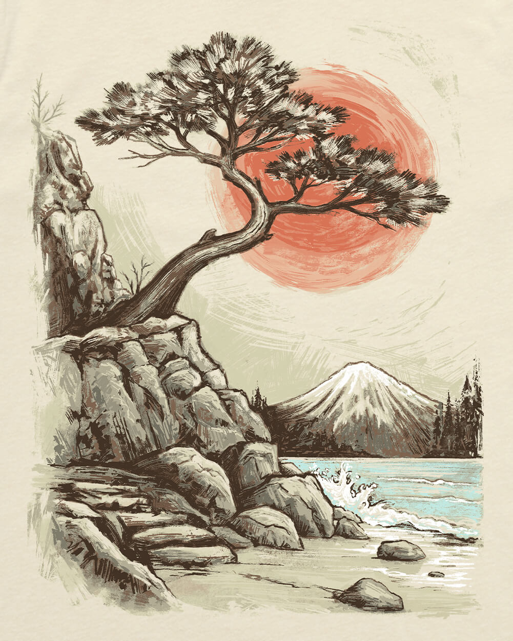 Solstice Shore Tee-Natural-Regular-Swatch--Model---L