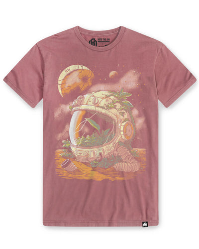 Space Flora Vintage Tee-Vintage Mauve-Regular-Mock--Model---L