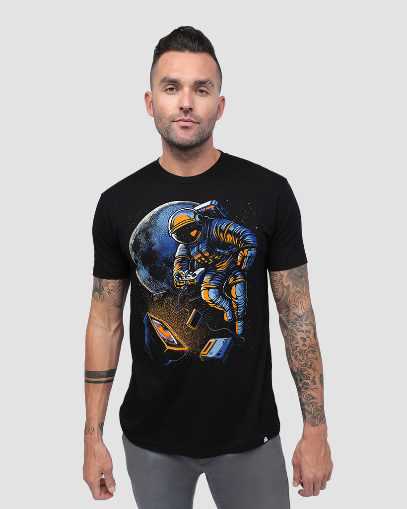 Space Arcade Tee-Black-Regular-Front--Zach---L