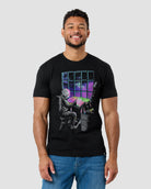 Stellar Sketch Glow-in-the-Dark Tee-Black-Regular-Front--Model---L