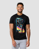 Stellar Streets Tee-Black-Regular-Front--Model---L