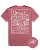 Summer Islands Tee-Heather Mauve-Regular-Mock--Model---L