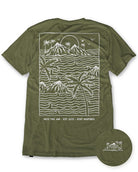 Summer Islands Tee-Olive Green-Regular-Mock--Model---L
