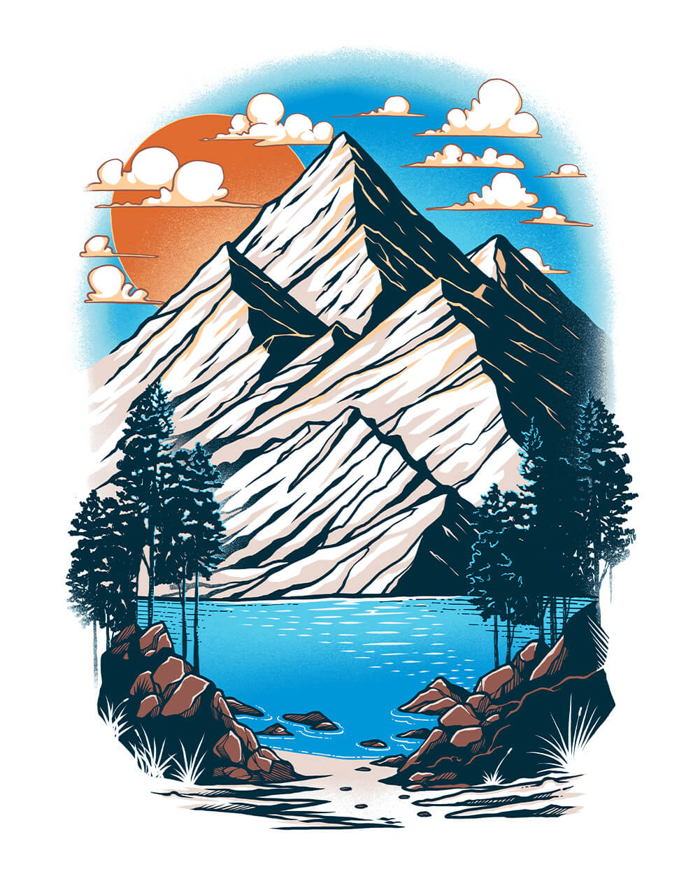 Summit Solace Tee-White-Regular-Swatch--Model---L