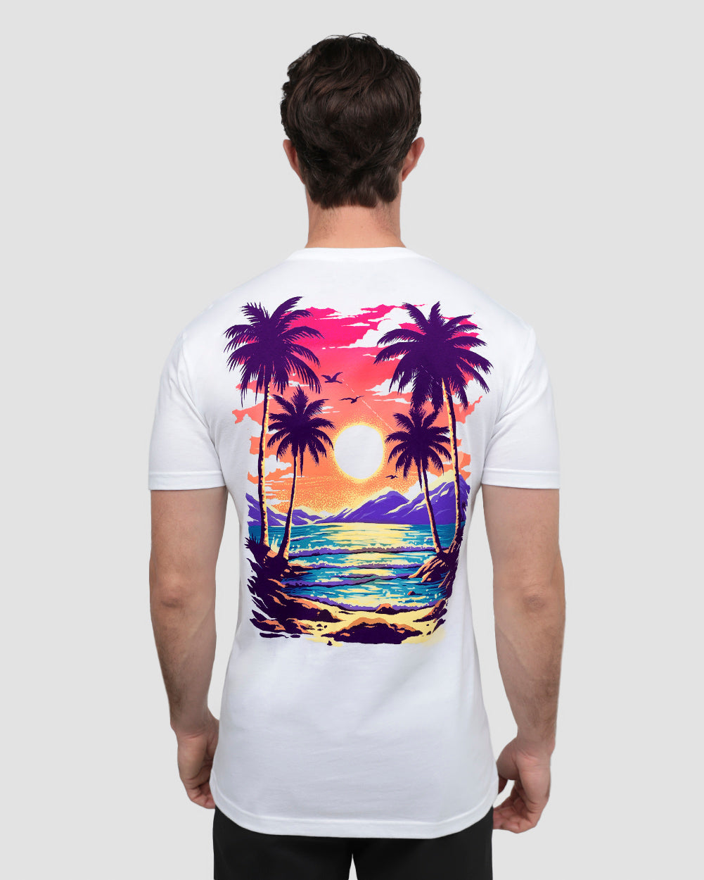 Sunburst Shores Tee-White-Regular-Back--Model---L