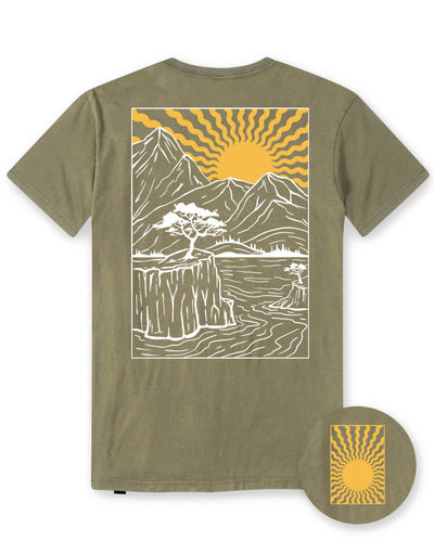 Sunlit Summit Vintage Tee-Regular-Vintage Olive-Mock--Alex---L