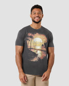 Sunset Swell Vintage Tee-Vintage Graphite Black-Regular-Front--Model---L