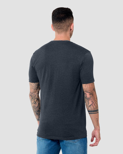 Basic Tee - Tall - Non-Branded-Charcoal-Regular-Back--Model---L