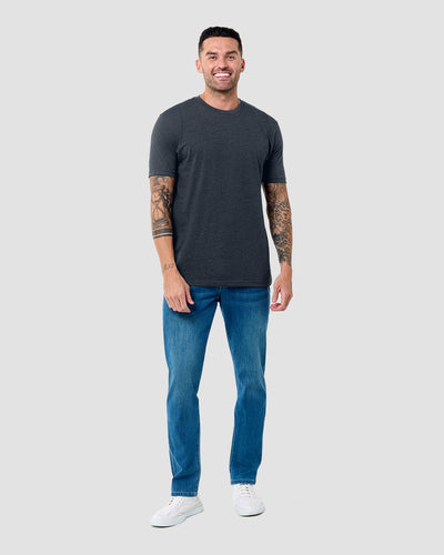 Basic Tee - Tall - Non-Branded-Charcoal-Regular-Full--Model---L