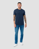 Basic Tee - Non-Branded-Tall-Navy-Regular-Full--Model---L