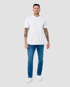 Basic Tee - Tall - Non-Branded-White-Regular-Full--Model---L