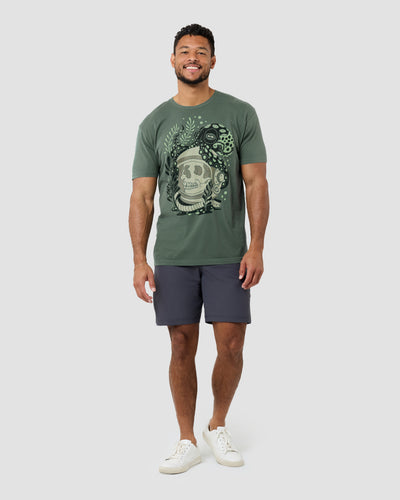 Tentacle Tomb Vintage Tee-Vintage Royal Pine-Regular-Full--Model---L