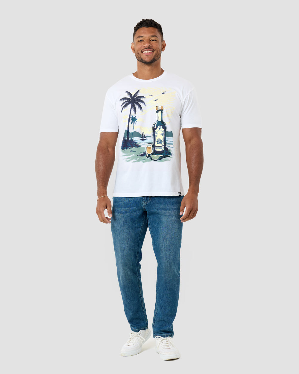 Tequila Tide Vintage Tee-Vintage White-Regular-Full--Model---L