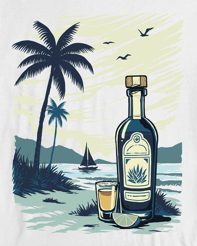 Tequila Tide Vintage Tee-Vintage White-Regular-Swatch--Model---L